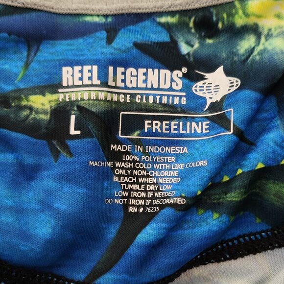 Underwater Fish Athletic Sportshirt with Long Sleeves for Youth - Picture 4 of 4